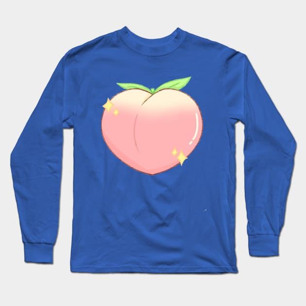 Peach Long Sleeve T-Shirt by JennaBunnies